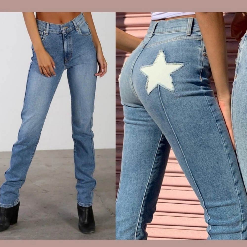 Revice star butt print jeans size 28
